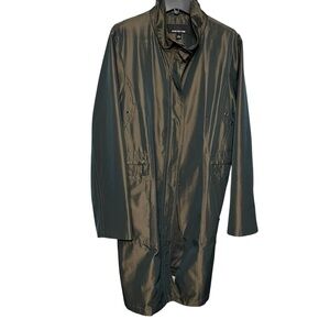 Jones New York size large green iredescentraun coat  oversized pockets